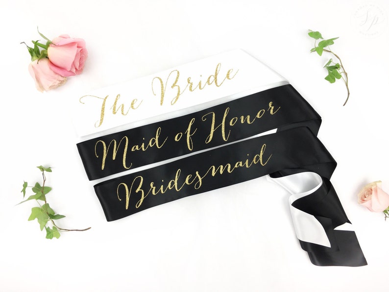 Bride to Be Sash bridal party sash bridesmaid sash Bachelorette Sash Bridal Shower Bachelorette Party Satin Bride Sash Bride Sash image 1