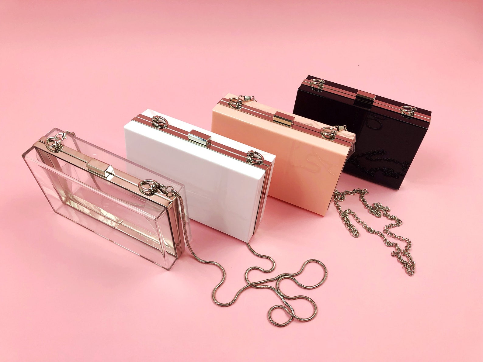 Personalized Acrylic Clutch Box Clutch Custom Mrs. Clutch Etsy