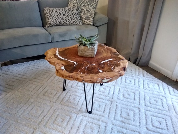 Oak outlet burl table