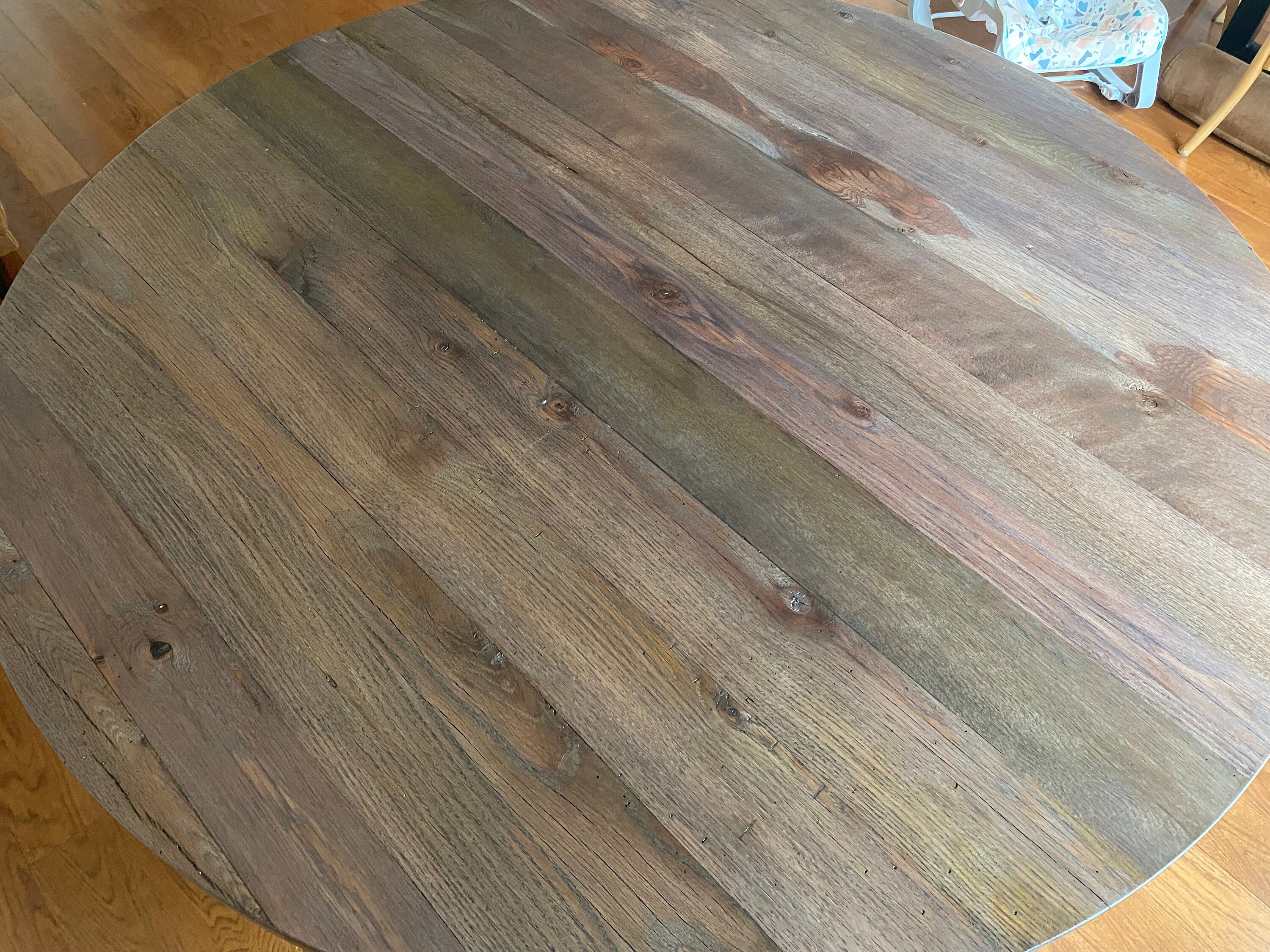 60 inch round rustic dining table online