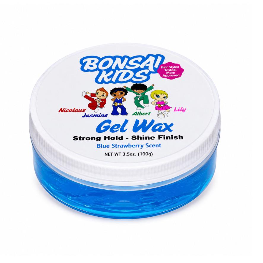 BK Kidz Gel Wax - Strong Hold Hair Styling for Kids - 3.5 oz