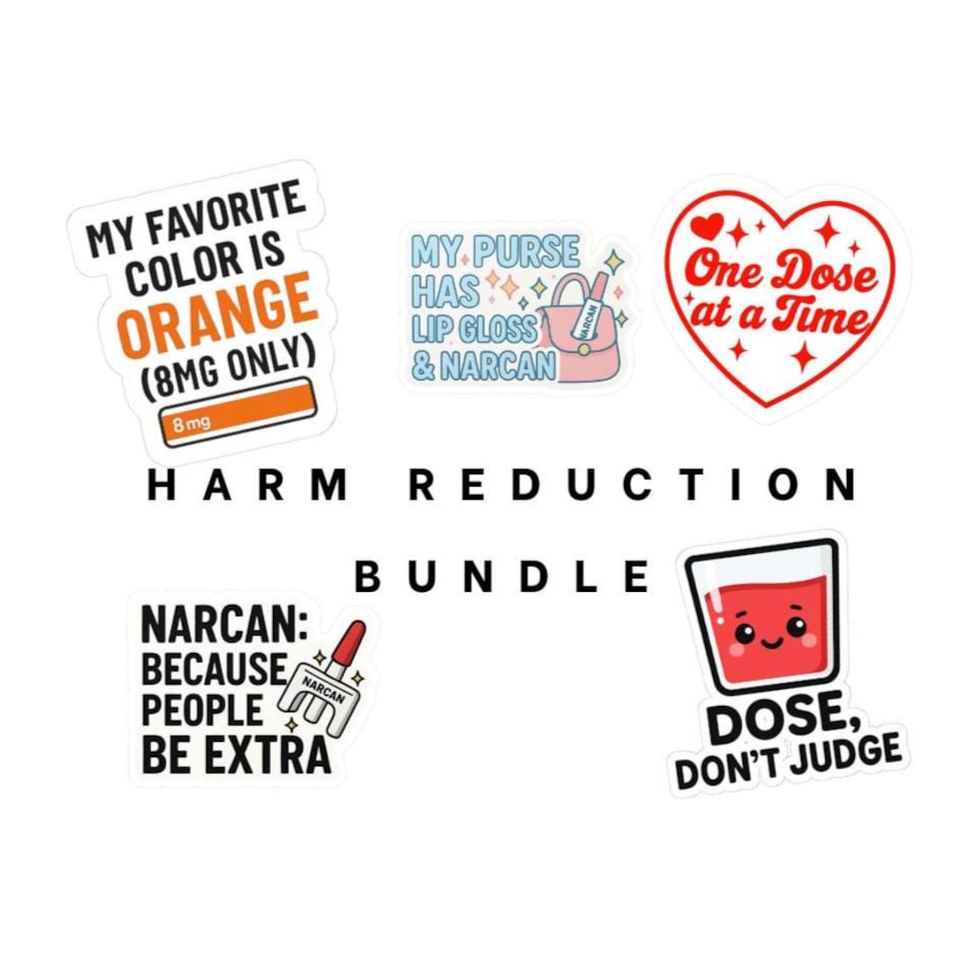 Harm Reduction Sticker Bundle - Etsy UK