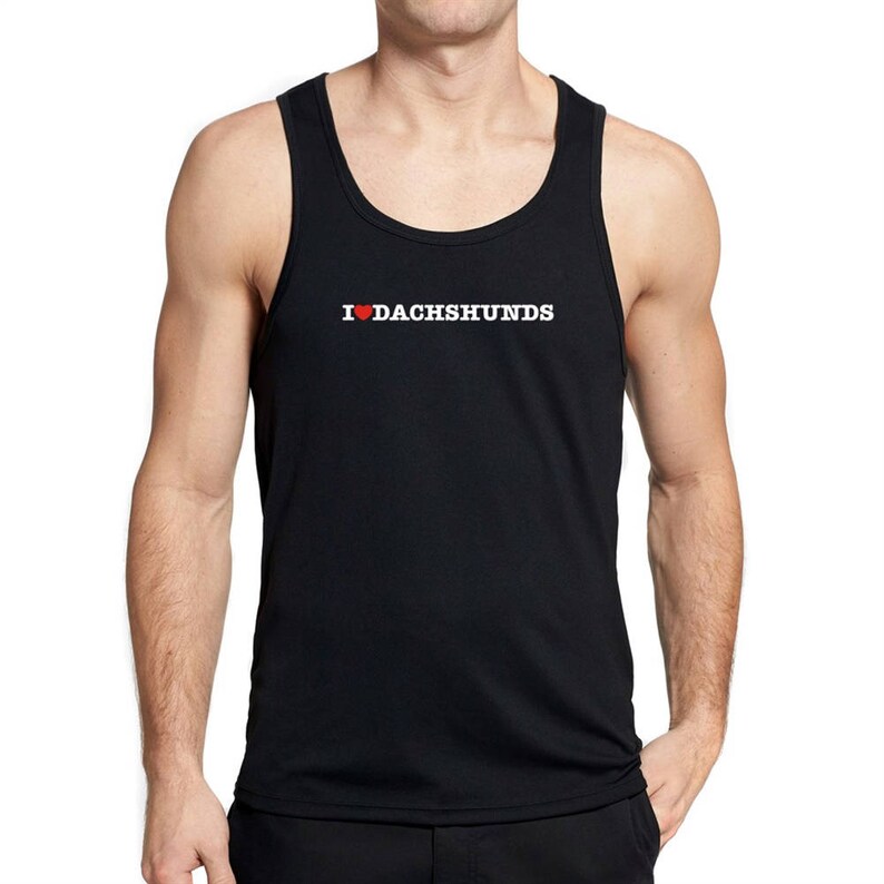 I Love Dachshunds Tank Top