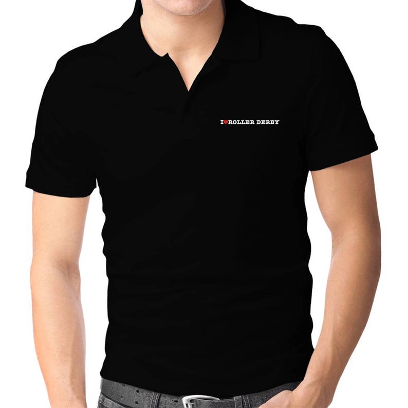 I Love Roller Derby Polo Shirt