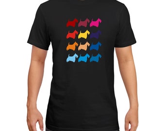 Colorful Scottish Terrier T-shirt