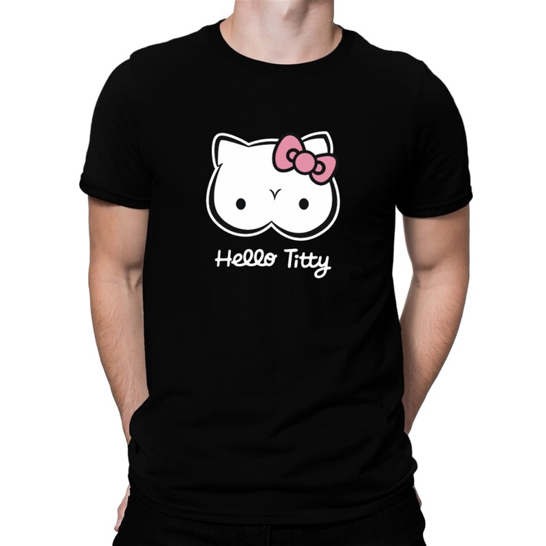Hello Titty Design T-Shirt | Etsy