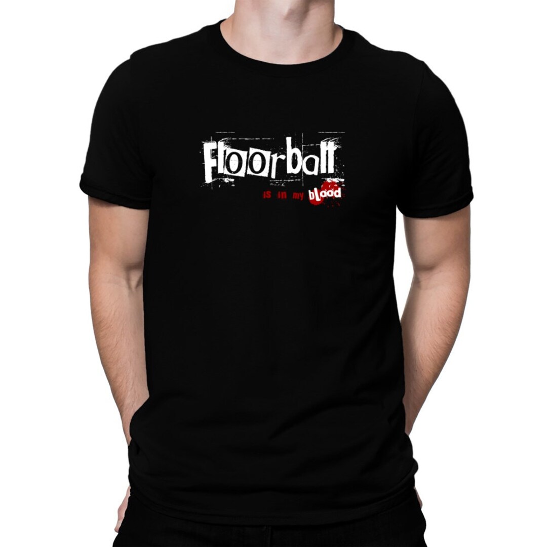 Uitsteken Vier Extreem Floorball is in My Blood T-shirt - Etsy