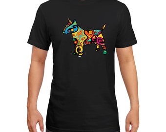 Psychedelisches Bullterrier T-Shirt