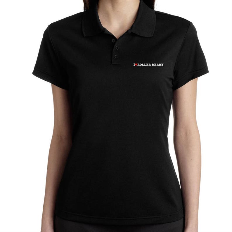 I Love Roller Derby Polo Shirt