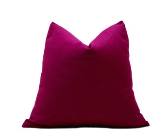 Banting | Fucshia Wool Pillow Cover, Vibrant Pink Pillow, Magenta Pillow, Hot Pink Pillow