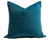 Turquoise Velvet Pillow Cover