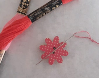 Sew Better Aimant à Aiguilles Pour Patchwork, Love This Magnet, Multicolore Coton