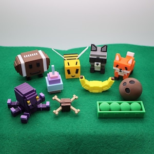 Grow a Garden Pets, Roblox-Inspired 3D Printed Figurines, Roblox Grow a Garden Pets, 3D Printed Pets, Grow a Garden Cake Toppers