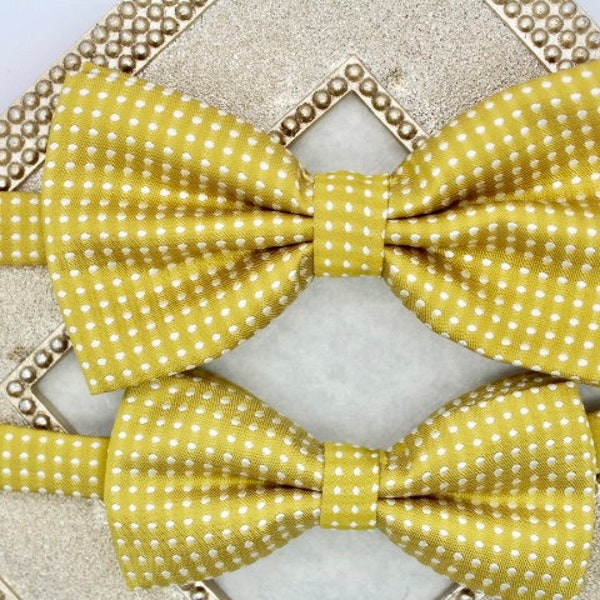 Mustard bow ties, dad and son bowties, mustard mens bowties, mustard bowties, toddler bow tie, youth bowties, boys bow ties, yellow bow ties