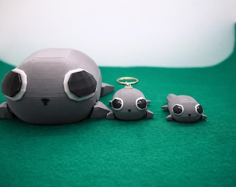 3Dプリント製小石フィギュアセット、PLAエコデコレーション、小石3個