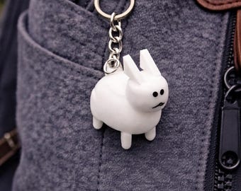 Roblox Forsaken Gubby Rabbit Keychain | 3D Printed Gamer Backpack Charm