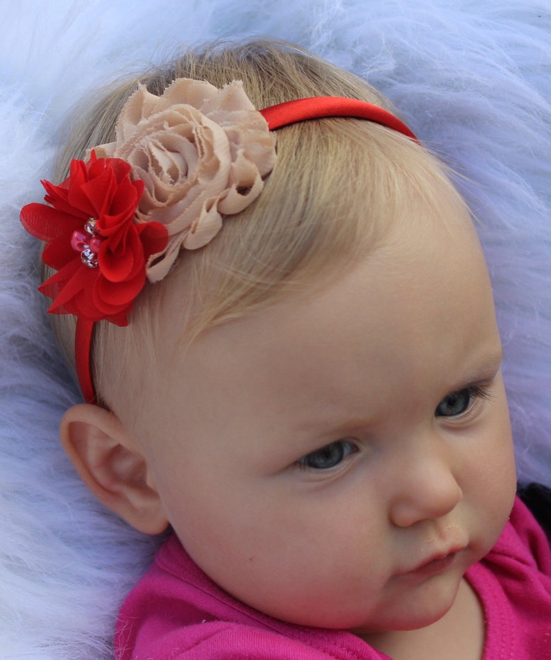Gold Headband Red Headband Plastic Headband Toddler Etsy