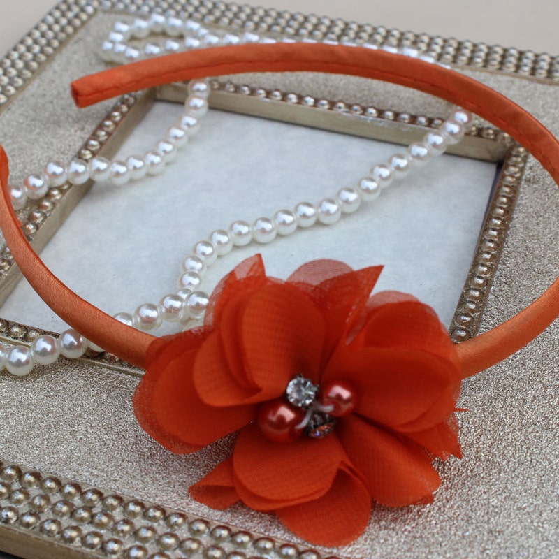 Bianca in orange headband L main image 0