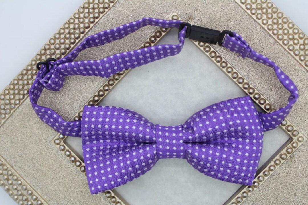 Purple Boys Bow Tie Purple Youth Bow Tie Purple Boys Etsy