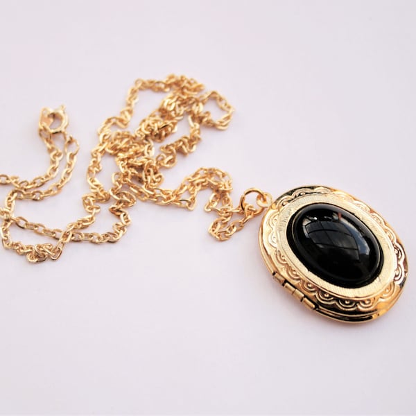 Long Locket Necklace Etsy