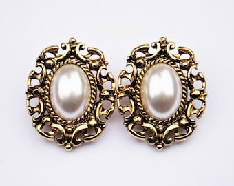 Boucle d'oreille plaqué or demi boule- Plaqué Or chez Sainte Foy Bijoux