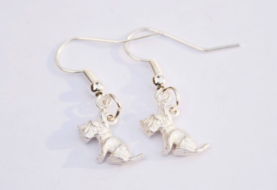 Scottie Dog Earrings // Ladies Dangly Earrings //… - image 1