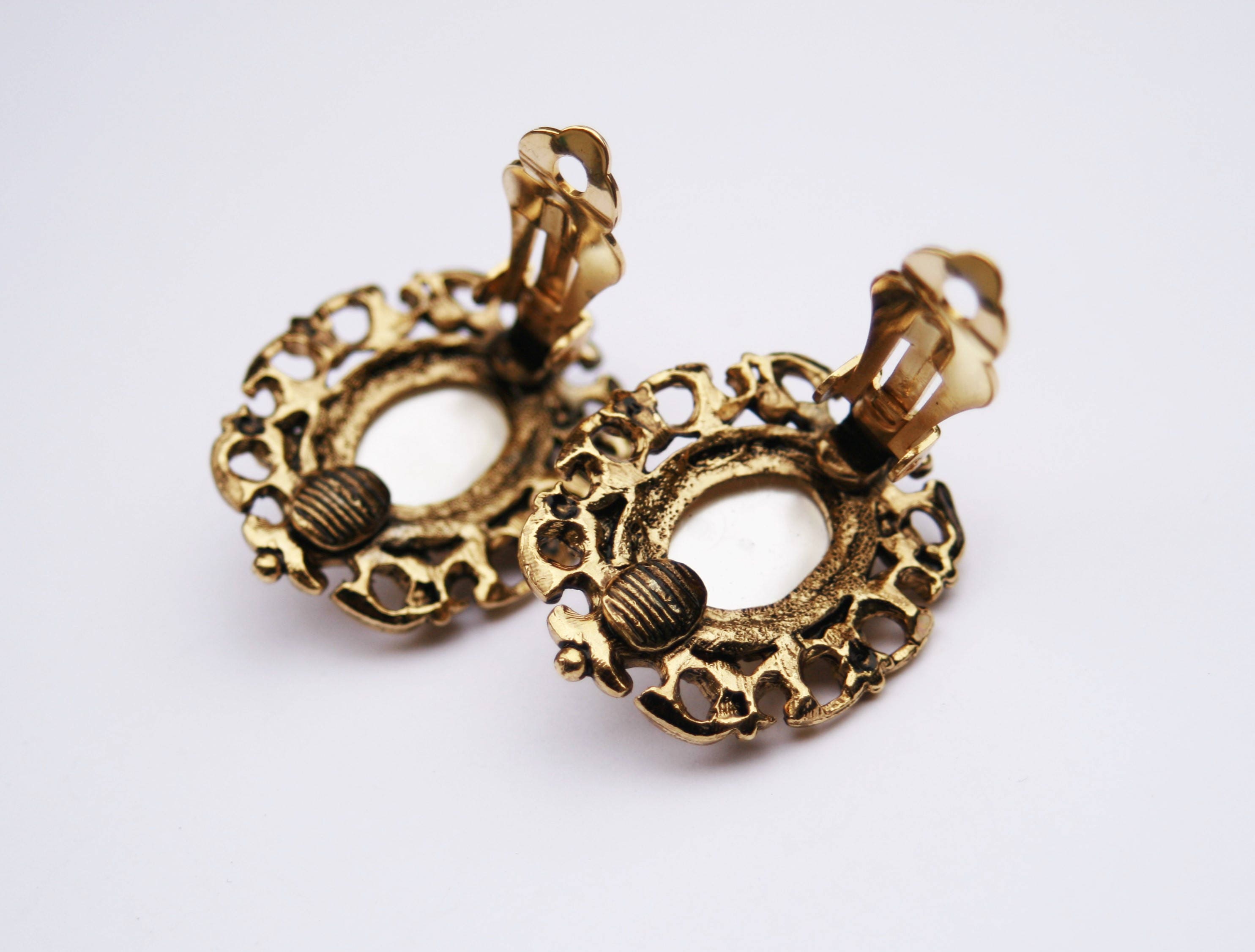 Paire de boucle d'oreille perles de culture Or18 Carats