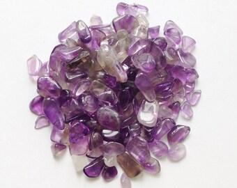 75g Vintage Small Polished Amethyst Chippings / Purple Gemstone / Real Amethyst / Healing Properties / Jewellery Making