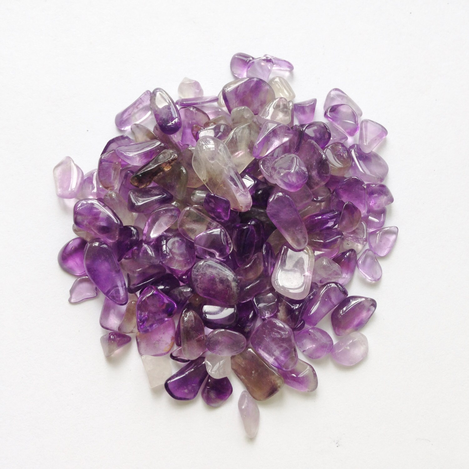 75g Vintage Small Polished Amethyst Chippings Purple Etsy
