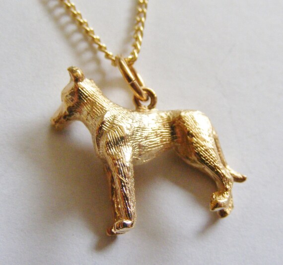 BELGIAN SHEPHERD DOG PENDANT NECKLACE WITH 18/" SILVER NECKLACE FREE GIFT BAG