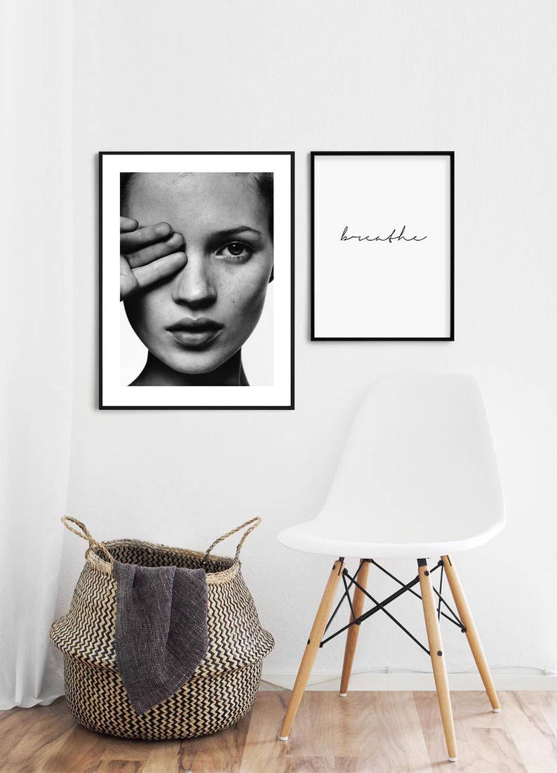 Kate Moss poster Kate Moss print Kate moss wall art modern | Etsy