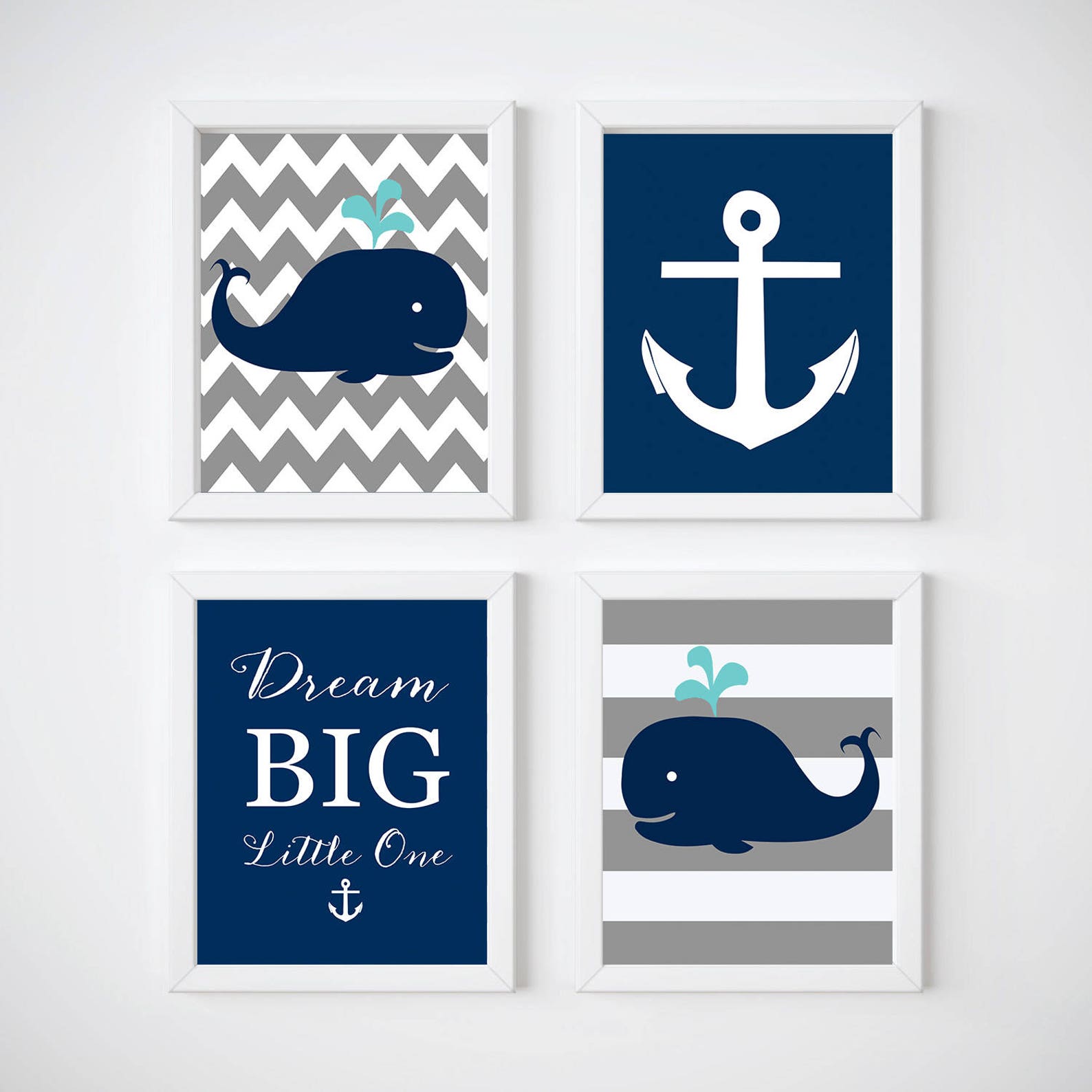 Nursery decor Whale nursery art print Printable Nursery Wall Etsy
