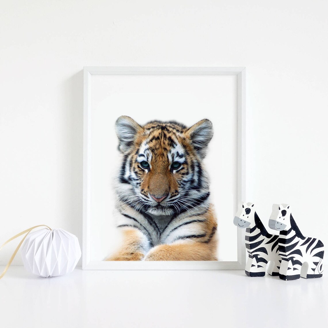 Baby tiger print Safari nursery decor printable nursery wall Etsy