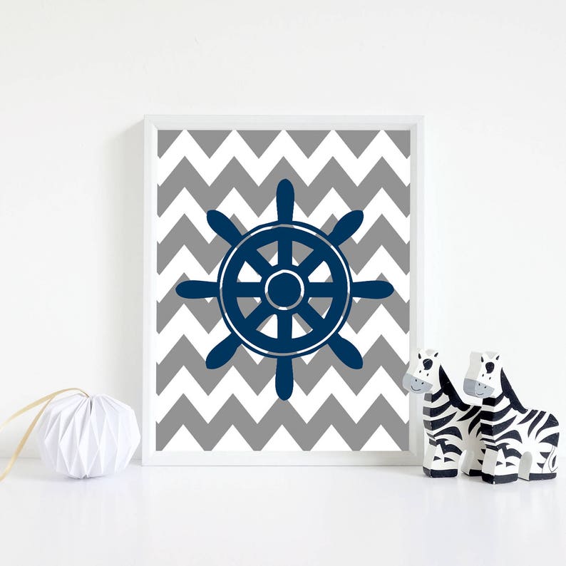 Nautical nursery decor Nautical nursery art Nautical nursery Etsy