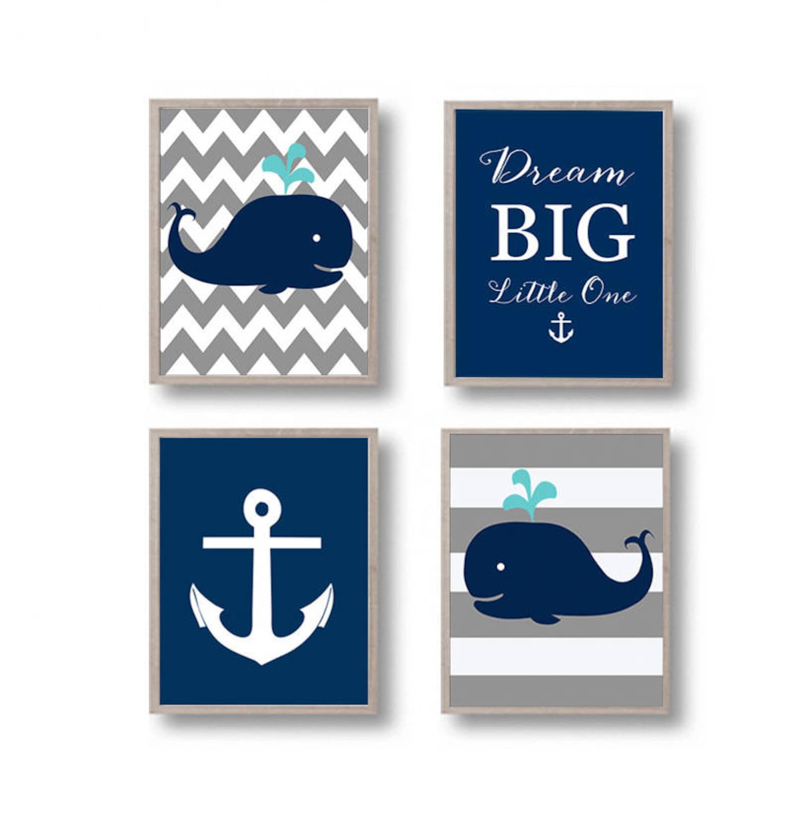 Nursery decor Whale nursery art print Printable Nursery Wall Etsy