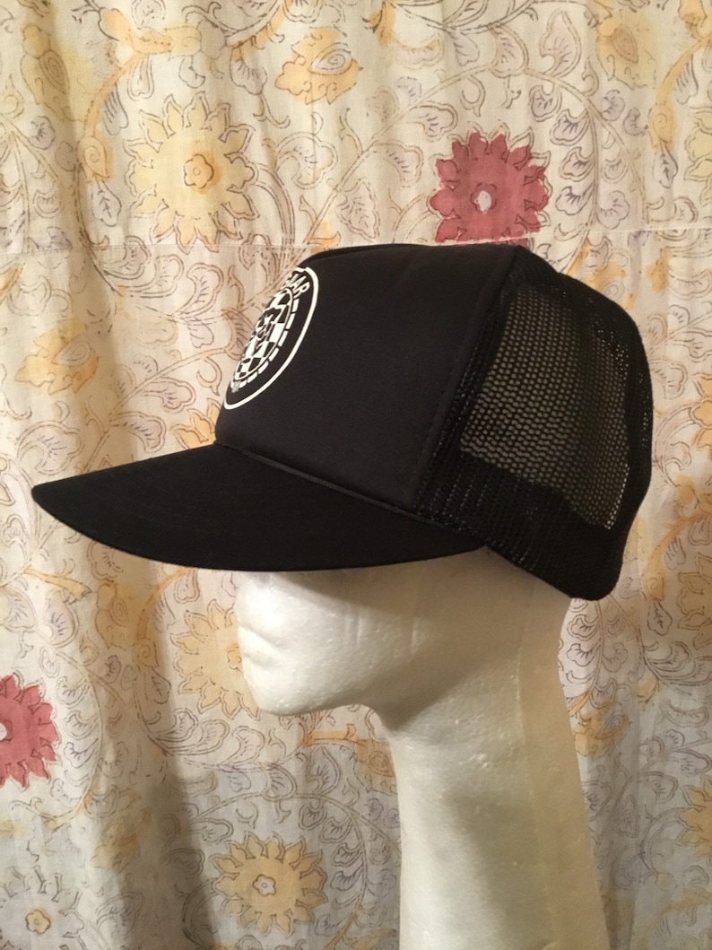 Like New! Deadstock 1970s80s Black \u201cJAGUAR\u201d Mesh Trucker Hat Excellent Shape