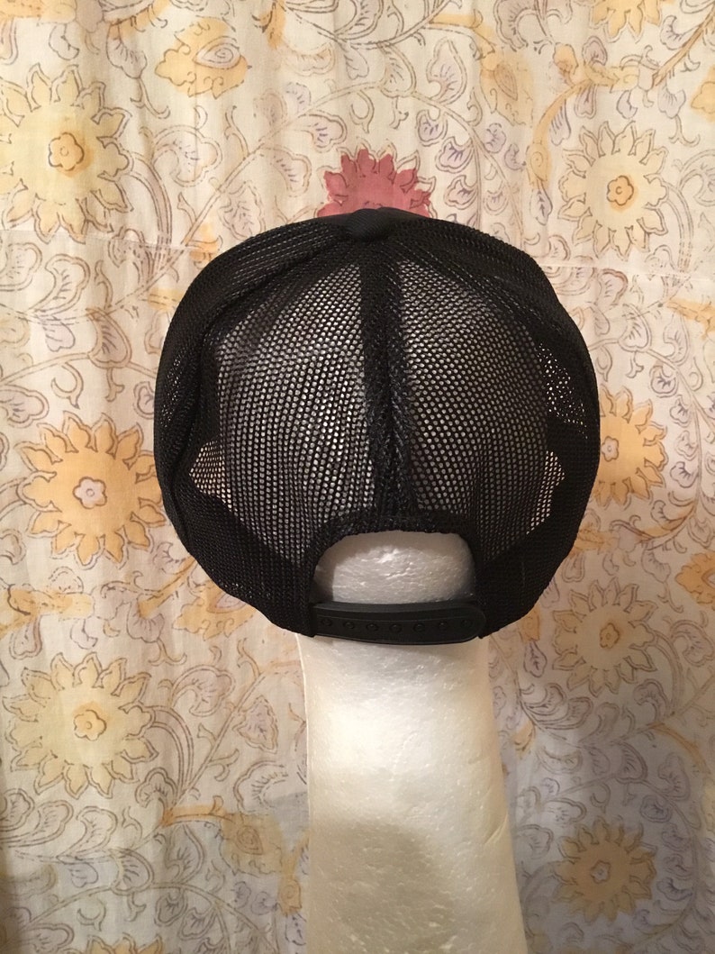 Like New! Deadstock 1970s80s Black \u201cJAGUAR\u201d Mesh Trucker Hat Excellent Shape