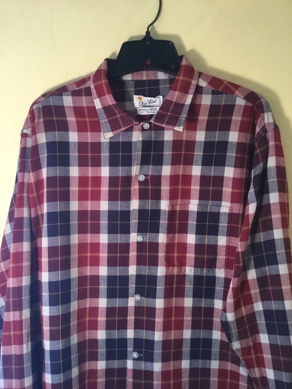 SHARP Men's 1950s/60s Long Sleeve 100%Cotton Shirt