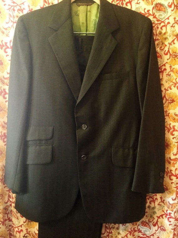 1960’s Mens Suit, 2-Piece, Suit Coat (40) And Pant (3… - Gem