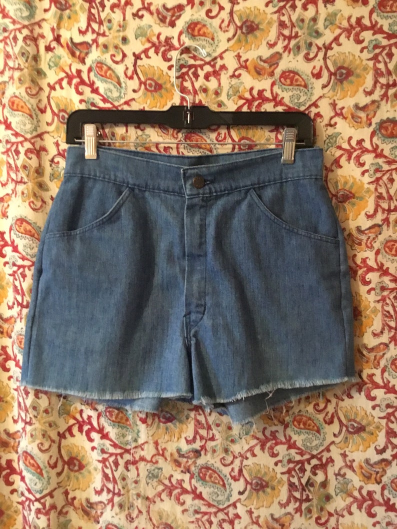 Cute 1970s Denim Cut-off Shorts Big Yank Brand Size 5/6 - Etsy