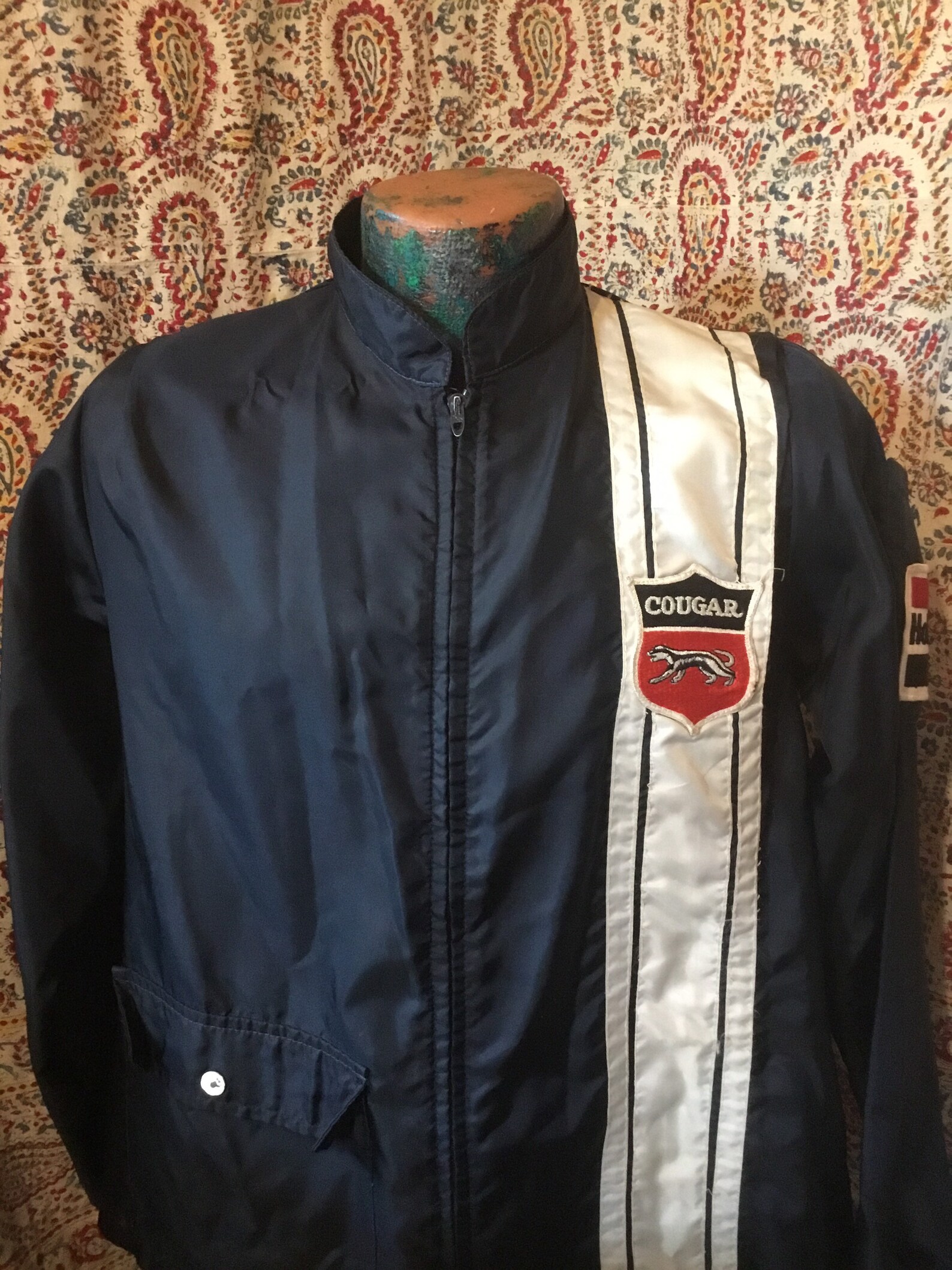 Cool 1960s Cougar Racing Jacket Vintage Size Medium Black | Etsy