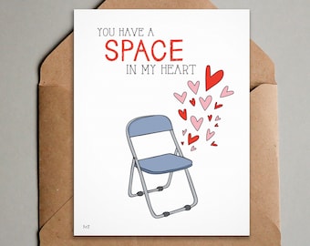 Pittsburgh Parking Chair - Printable Greeting Card - You Have A Space in my Heart Pittsburgh Card - Digital Download