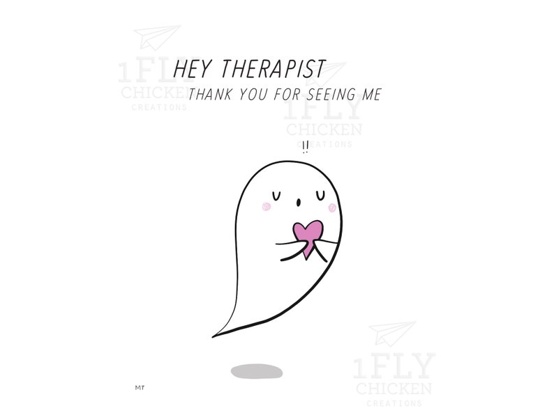 Therapist Thank You Card Printable Greeting Card for | Etsy