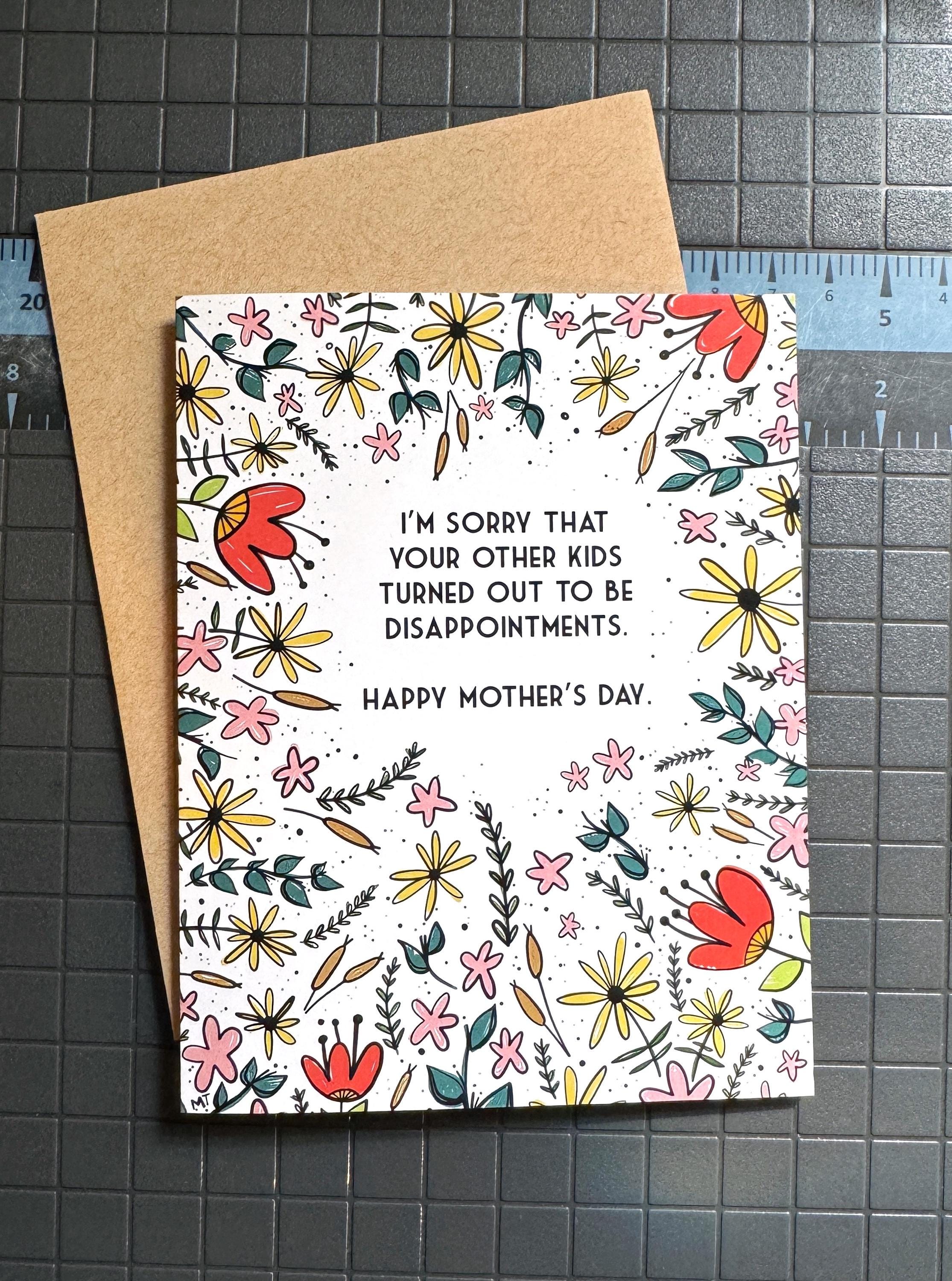 Funny Mothers Day Card Printable - Illustration - From Favorite Child ...
