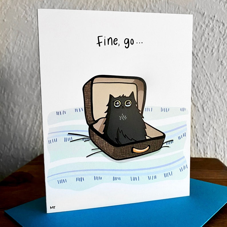 Printable Sad Cat Goodbye Card Farewell Digital Greeting Card Sad Youre Leaving Card for Coworkers Friends Instant Download Card image 5