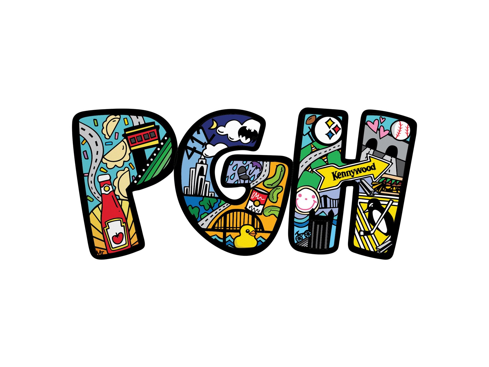 Pittsburgh Bumper Sticker or Fun PGH Bumper Sticker Etsy