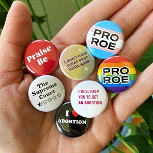 Pro Choice Womens Rights Pins and Magnets Handmade 1 Inch Buttons Mix & Match Buttons image 3