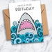 Fun Shark Birthday Card Printable Shark Card for Kids Shark Week ...