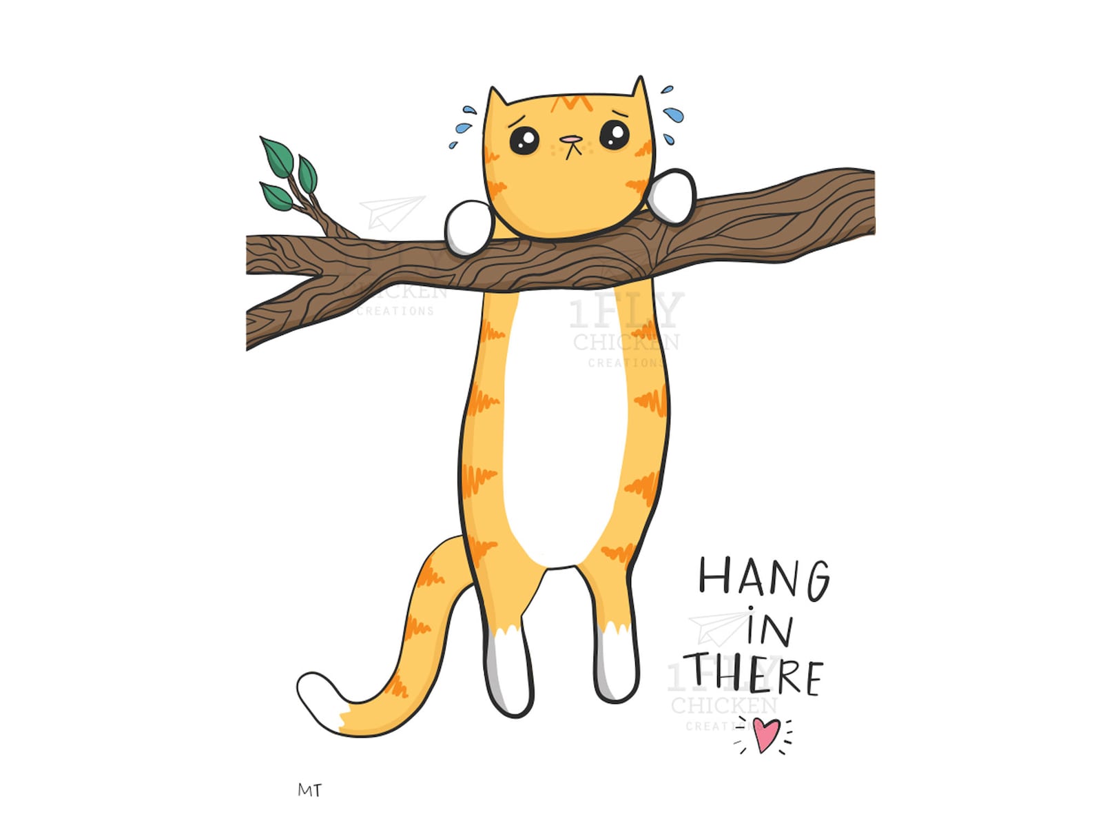 Hang in There Card Printable Encouragement Greeting Card Etsy