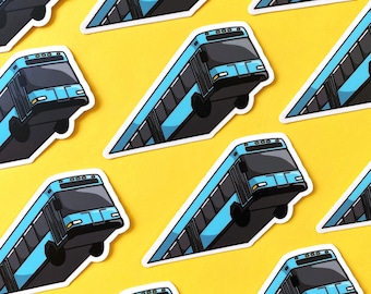 Pittsburgh Bus Sticker or Magnet - Funny Pittsburgh Sinkhole Bus - 3 Inch Weatherproof Vinyl Sticker